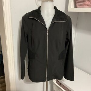 Chicos Zenergy Black Full Zip  Jacket Size S